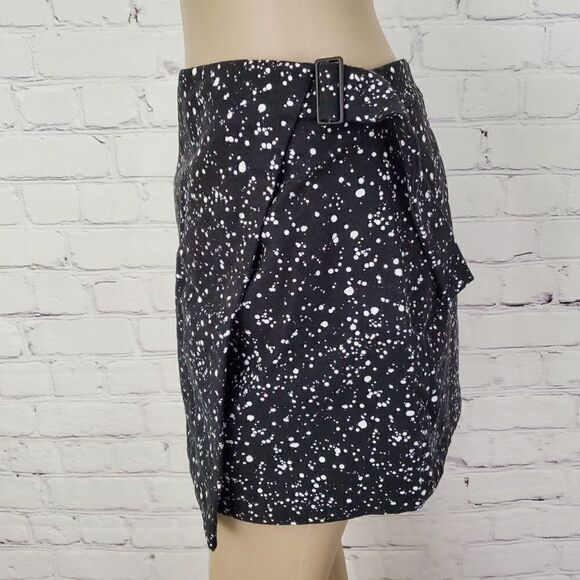 SATURDAY KATE SPADE galaxy buckle over mini wrap skirt 6 corduroy NEW NWT - Picture 5 of 7